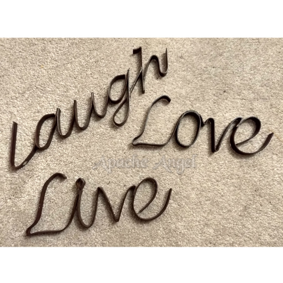 Wrought Iron Other - Live Love Laugh Wrought Iron Wall decor Wrought Iron Other - Live Love Laugh Wrought Iron Wall decor